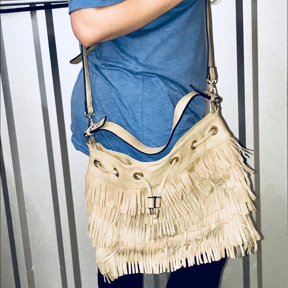 Shaggy Faux Leather Bag
